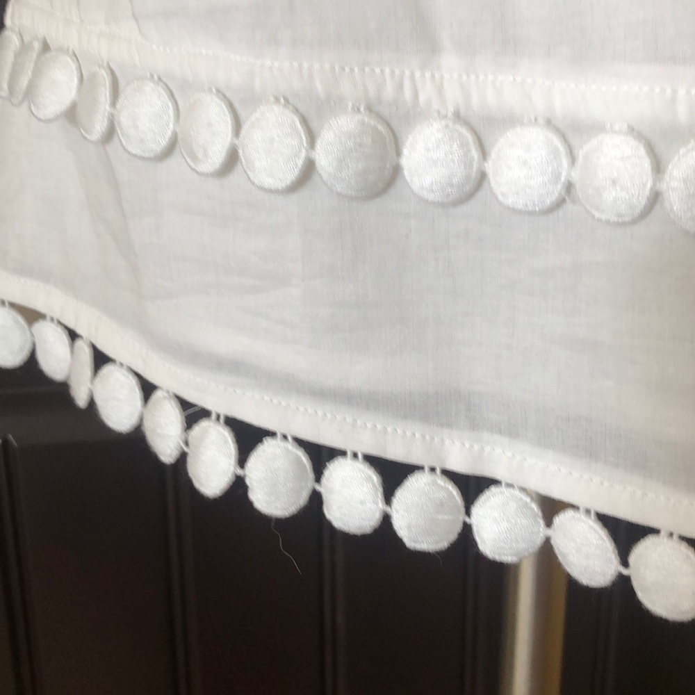 J. Crew White Sleeveless Top with Textured Details - Picture 3 of 4
